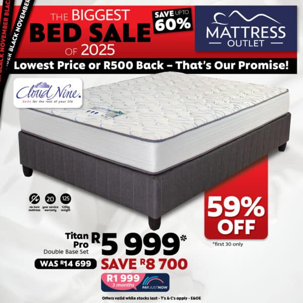Cloud Nine, Titan Pro, Base and Mattress - Image 2