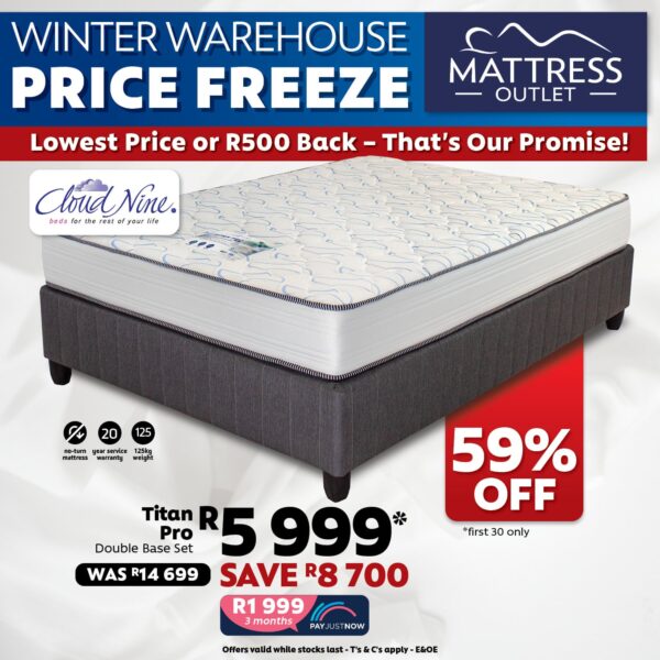Cloud Nine, Titan Pro, Base and Mattress - Image 2