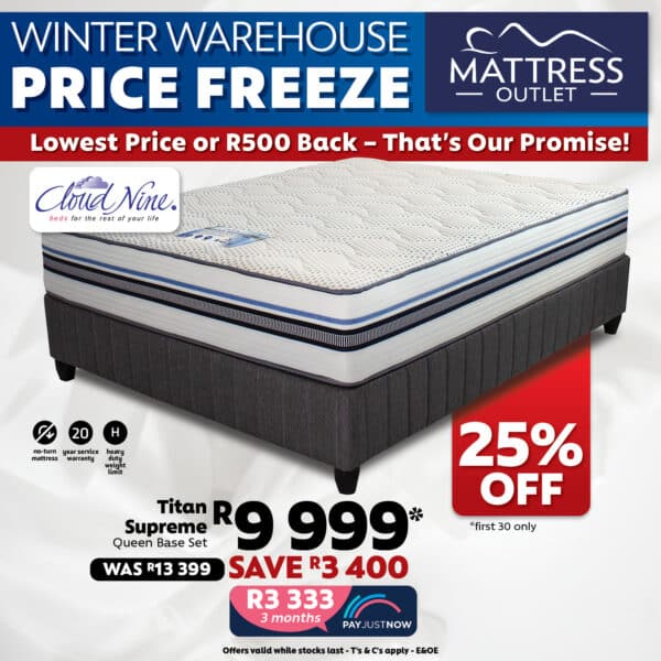 Cloud Nine, Titan Supreme, Base and Mattress - Image 2