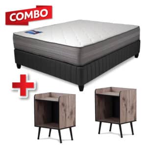Rest Assured Cosmo-Nap Base and Mattress & 2 Duke Pedestals