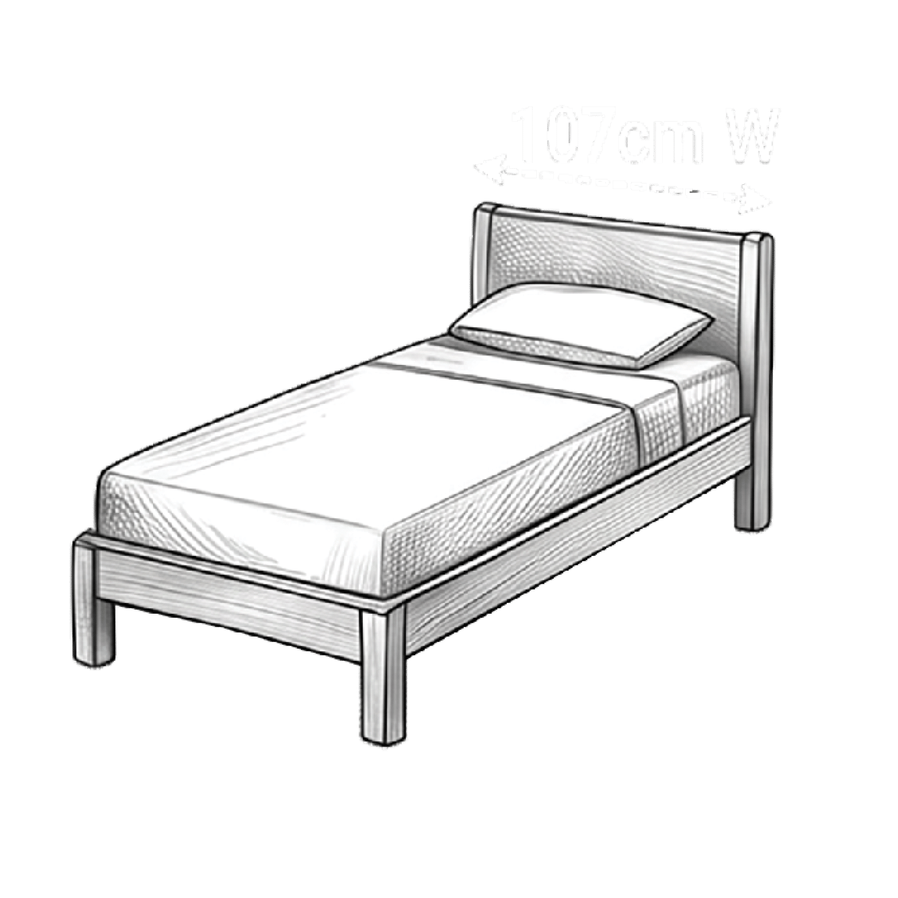 three quarter bed
